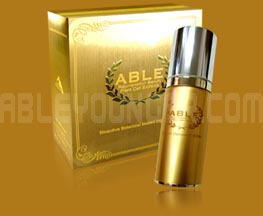 ABLE rejuvenation serum plant stem cell extracts for anti aging treatment, cell therapy for glowing gorgeous, clear, smooth and younger looking skin